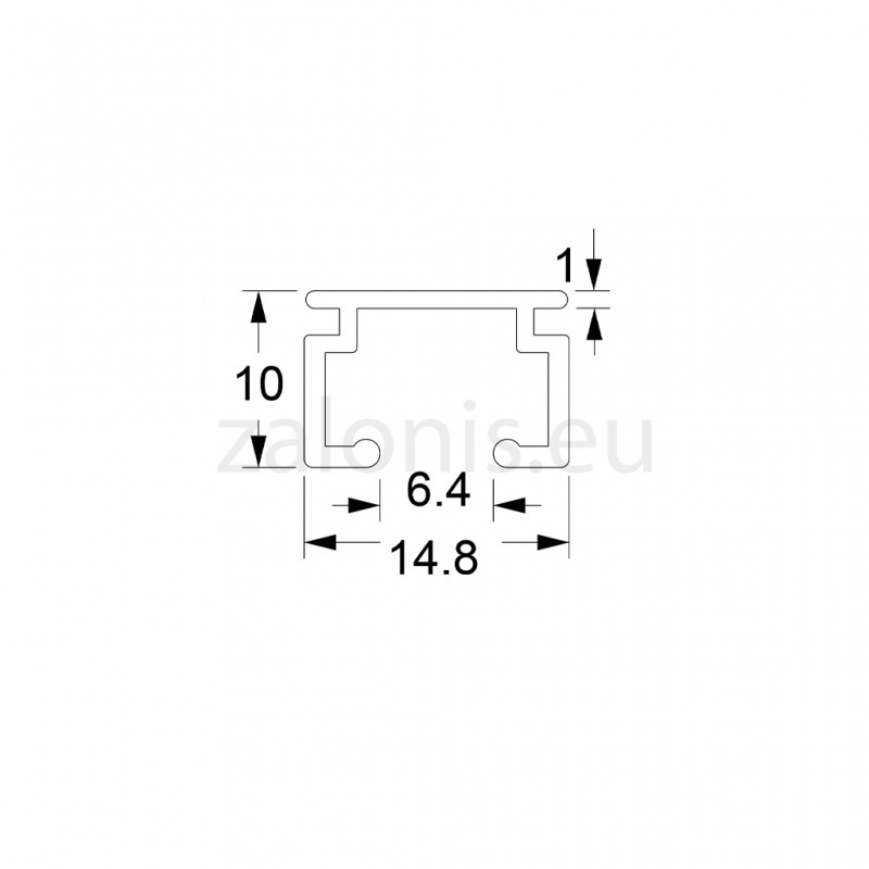 SINGLE WHITE RAIL CURTAIN RAILS